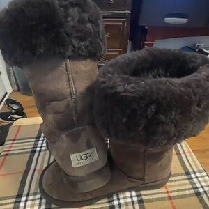 UGG Dark Brown Sheepskin Boots